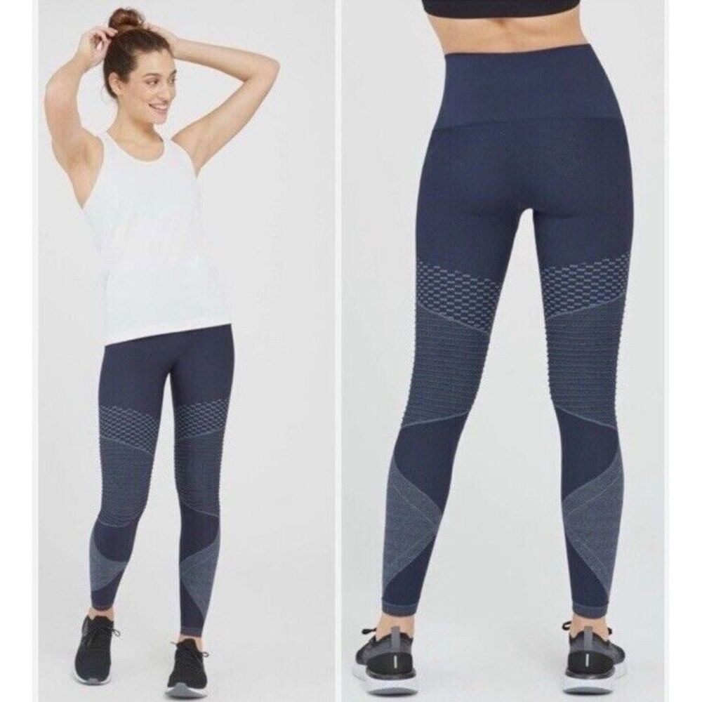 SPANX Seamless Moto Leggings High Waisted Shaping Workout Gym Women S NWT